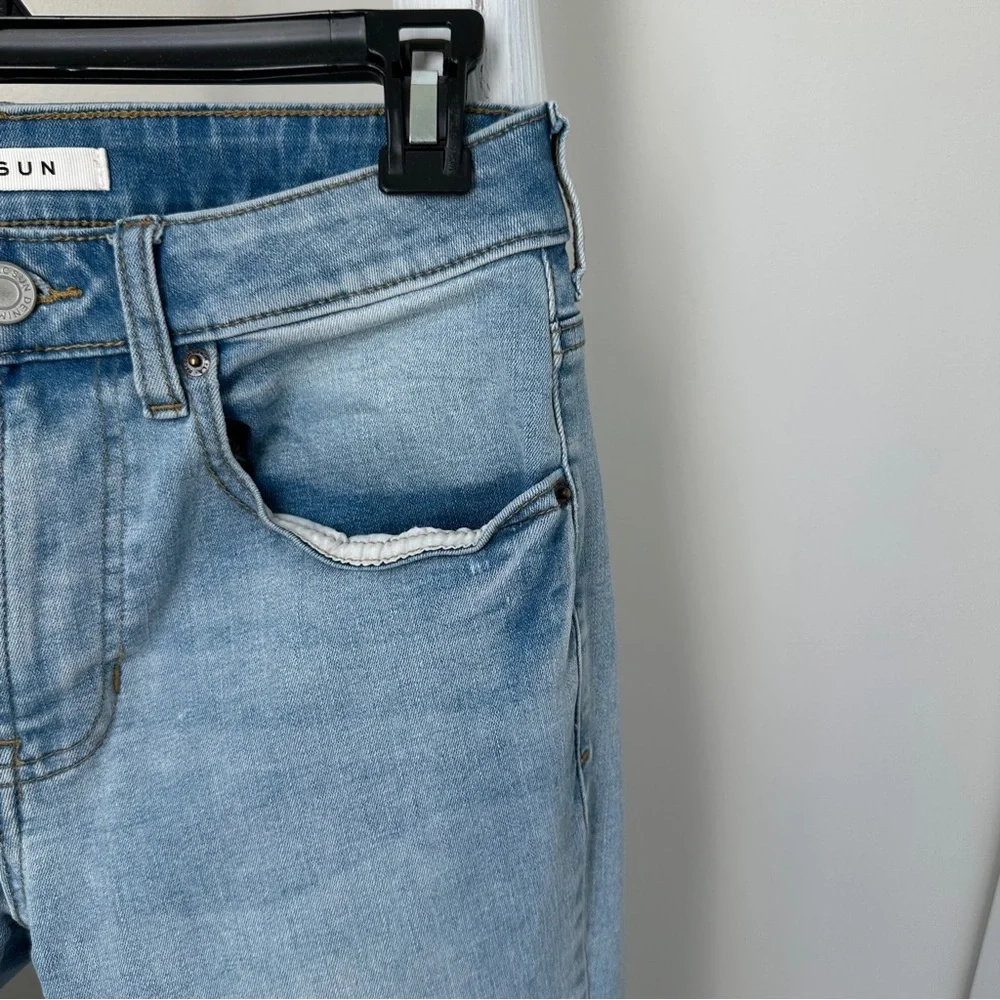 PacSun Men's Slim Jeans in Light Blue Size 28 X 30